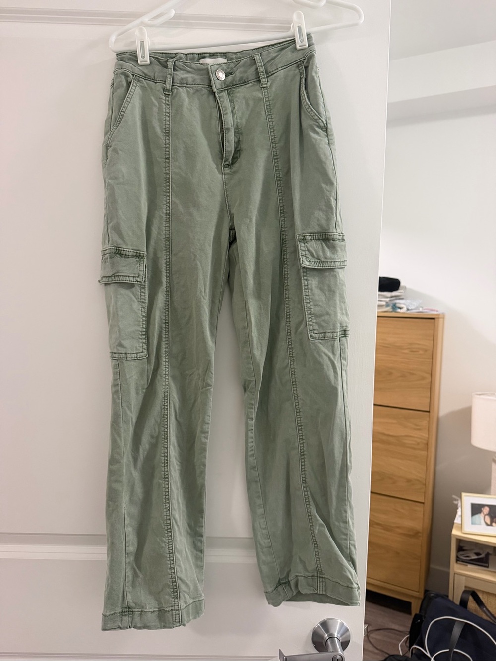 Women’s Cargo Pants in Sage Green